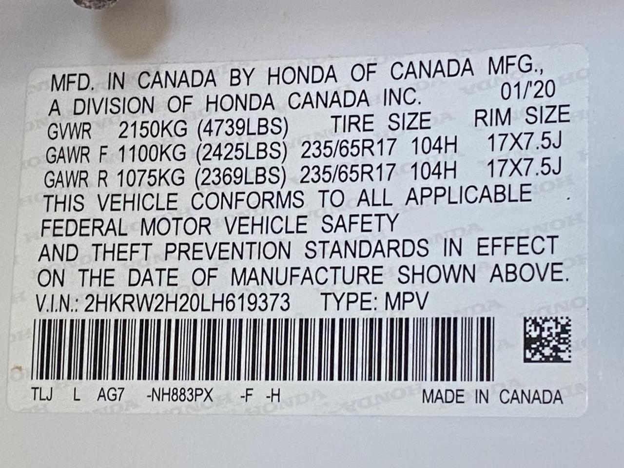 2020 Honda CR-V LX Richmond Hill NY
