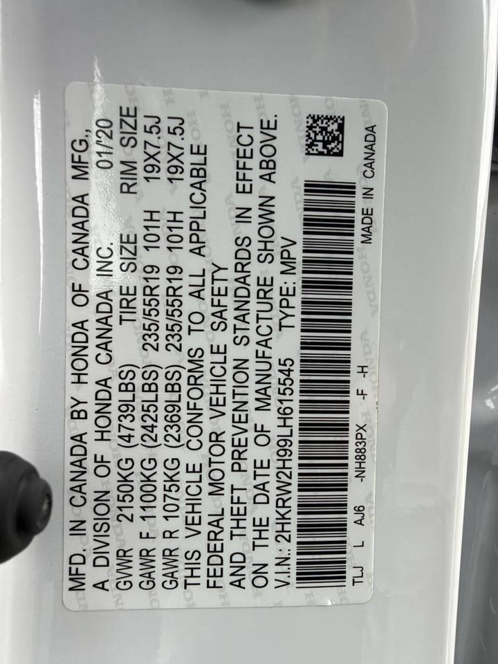 2020 Honda CR-V Touring AWD 4dr SUV Eldridge IA
