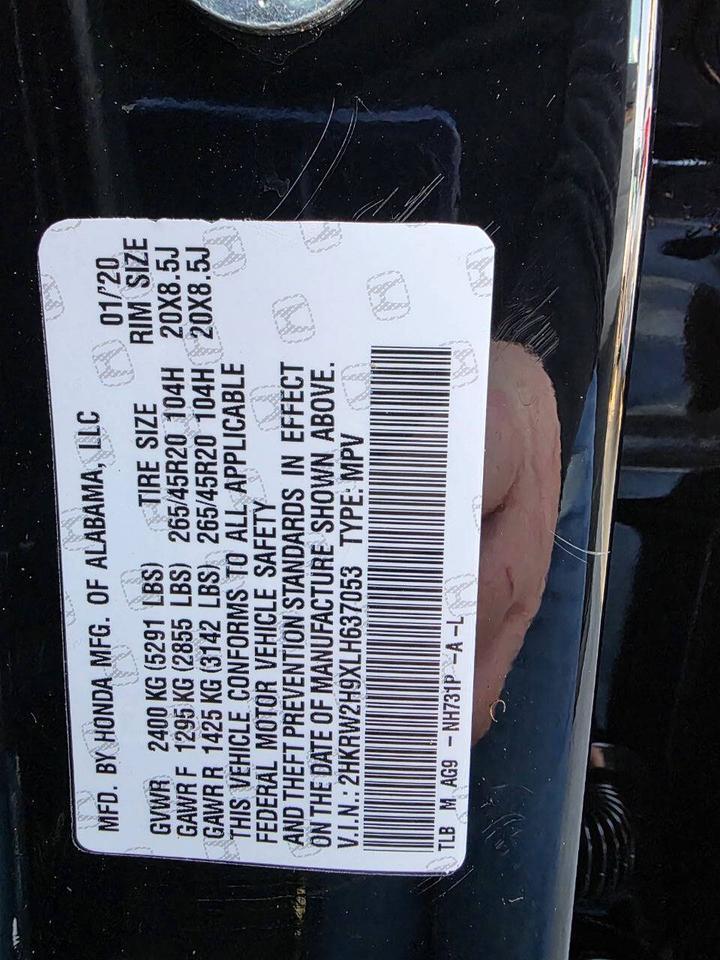 2020 Honda CR-V Touring AWD 4dr SUV Eldridge IA