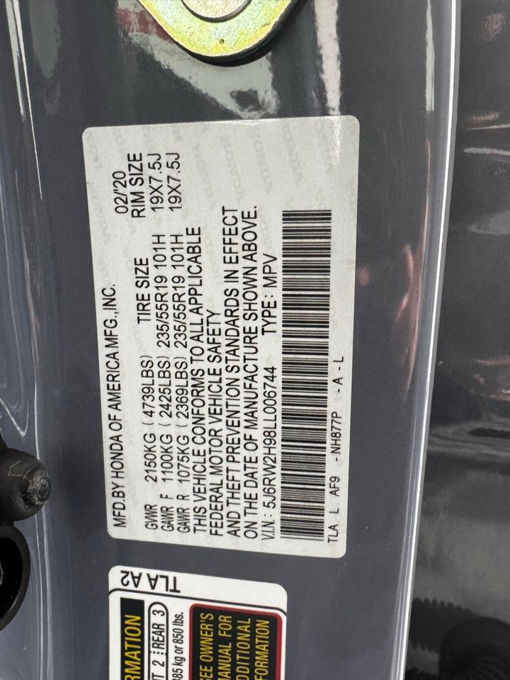 2020 Honda CR-V Touring Fredericksburg VA