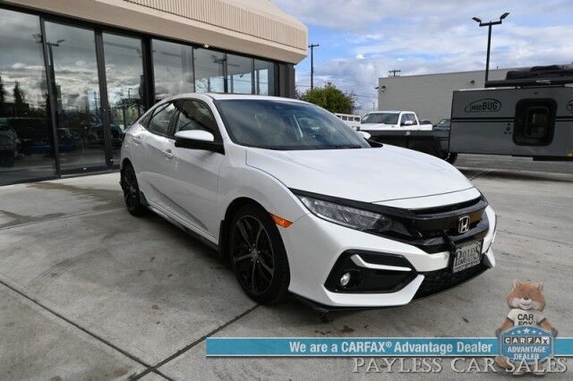 2020 Honda Civic Hatchback Sport Touring / 1.5L I4 / Auto Start / Power & Heated Leather Seats / NAV / Sunroof / Adaptive Cruise Control / Lane Departure Alert / Apple CarPlay & Android Auto / Back Up Camera / 1-Owner Anchorage AK