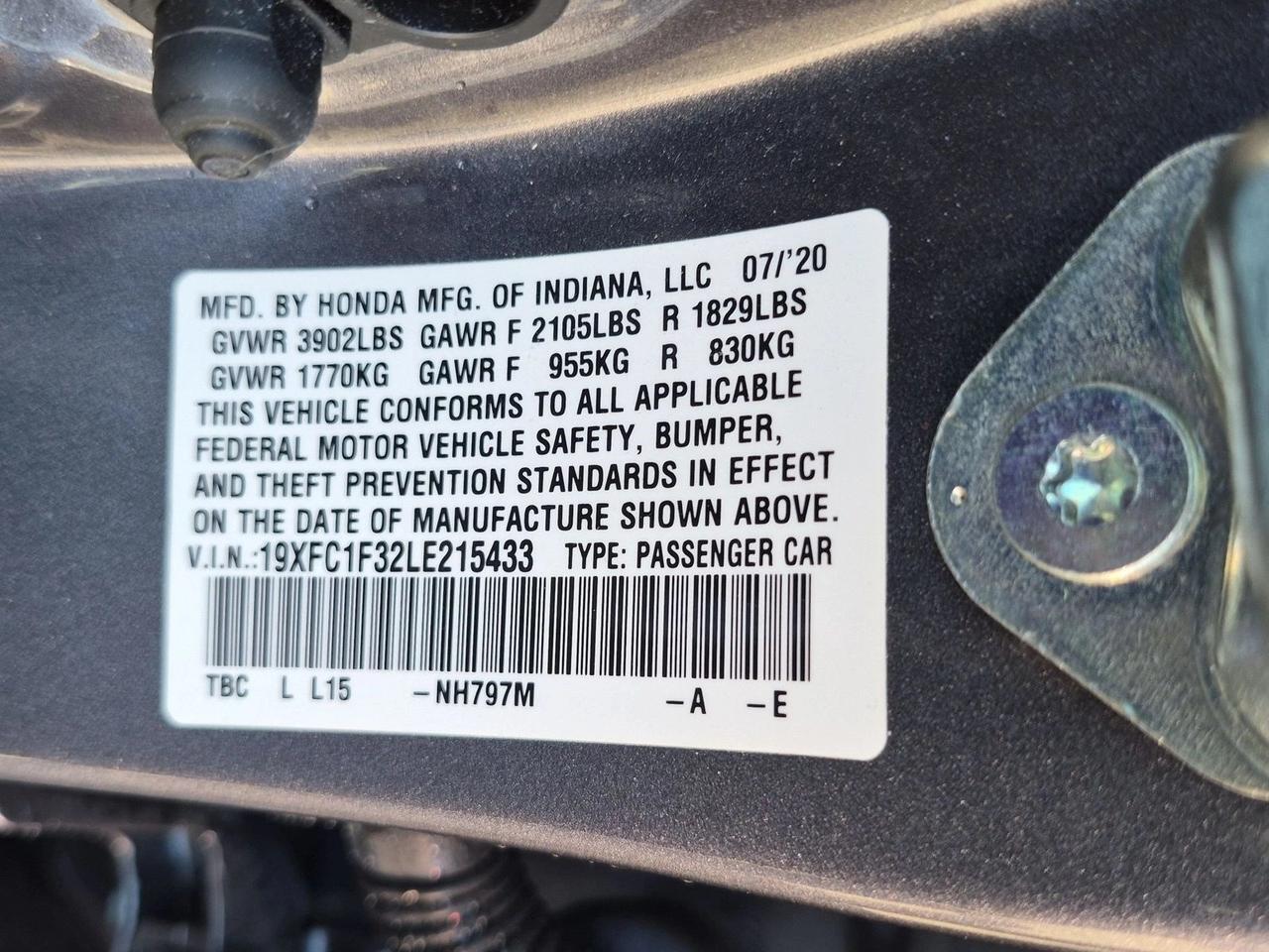 2020 Honda Civic Sedan EX Roseville CA