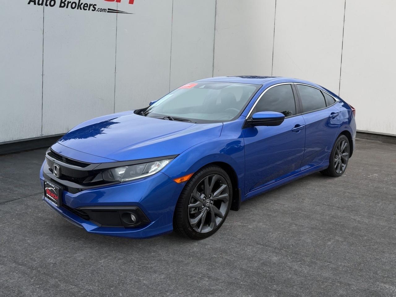 2020 Honda Civic Sedan Sport, BLUETOOTH, BACKUP CAMERA, POWER MIRRORS, KEYLESS ENTRY, KEYLESS START, STEERING WHEEL CONTROLS, AUTOMATIC HEADLIGHTS, SPARE TIRE, ONLY 1 OWNER! Norfolk VA
