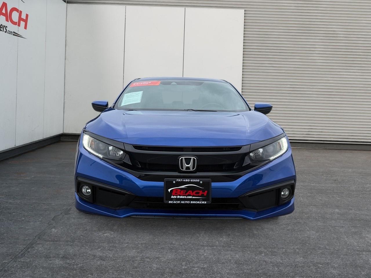2020 Honda Civic Sedan Sport, BLUETOOTH, BACKUP CAMERA, POWER MIRRORS, KEYLESS ENTRY, KEYLESS START, STEERING WHEEL CONTROLS, AUTOMATIC HEADLIGHTS, SPARE TIRE, ONLY 1 OWNER! Norfolk VA