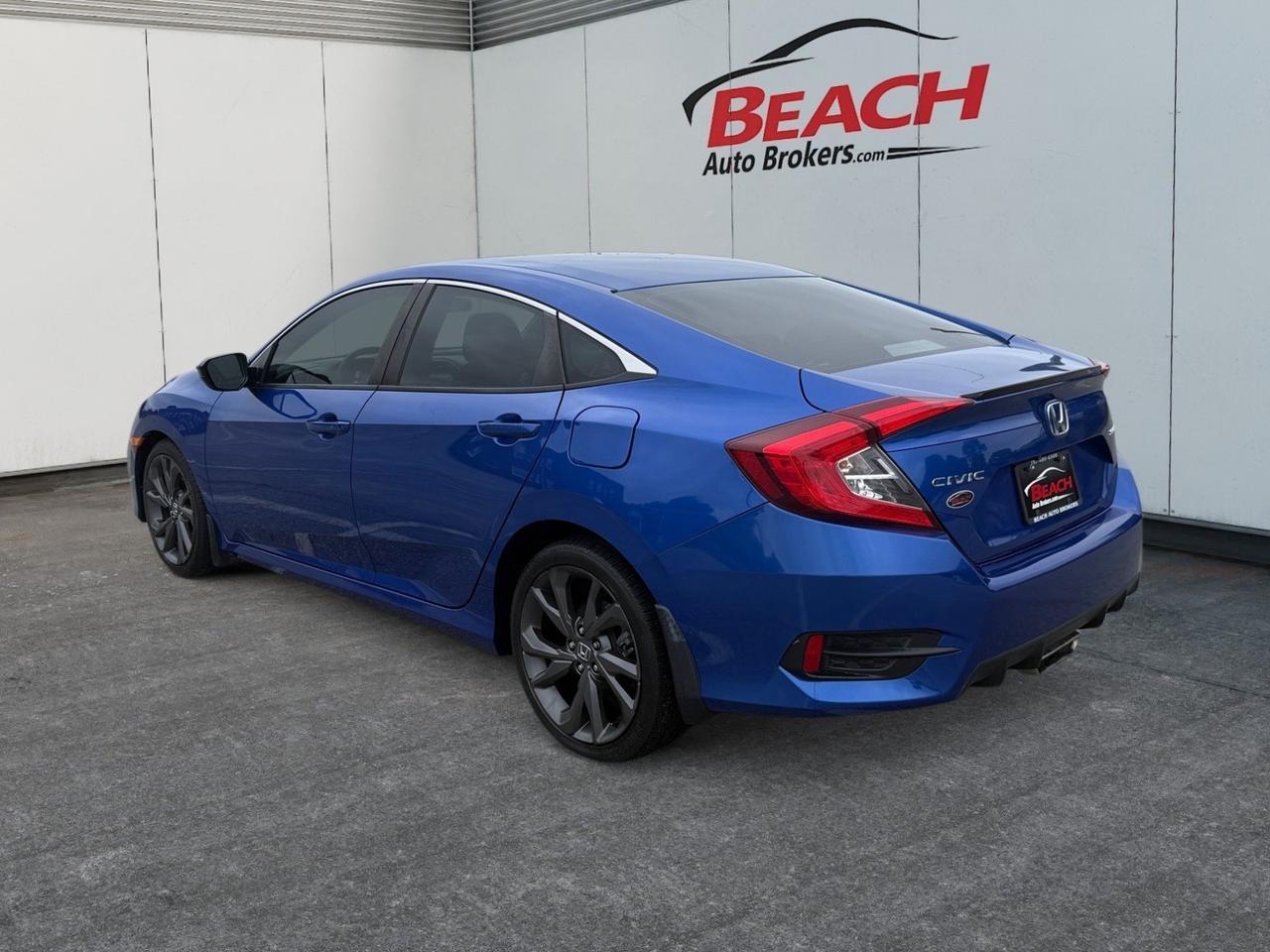2020 Honda Civic Sedan Sport, BLUETOOTH, BACKUP CAMERA, POWER MIRRORS, KEYLESS ENTRY, KEYLESS START, STEERING WHEEL CONTROLS, AUTOMATIC HEADLIGHTS, SPARE TIRE, ONLY 1 OWNER! Norfolk VA