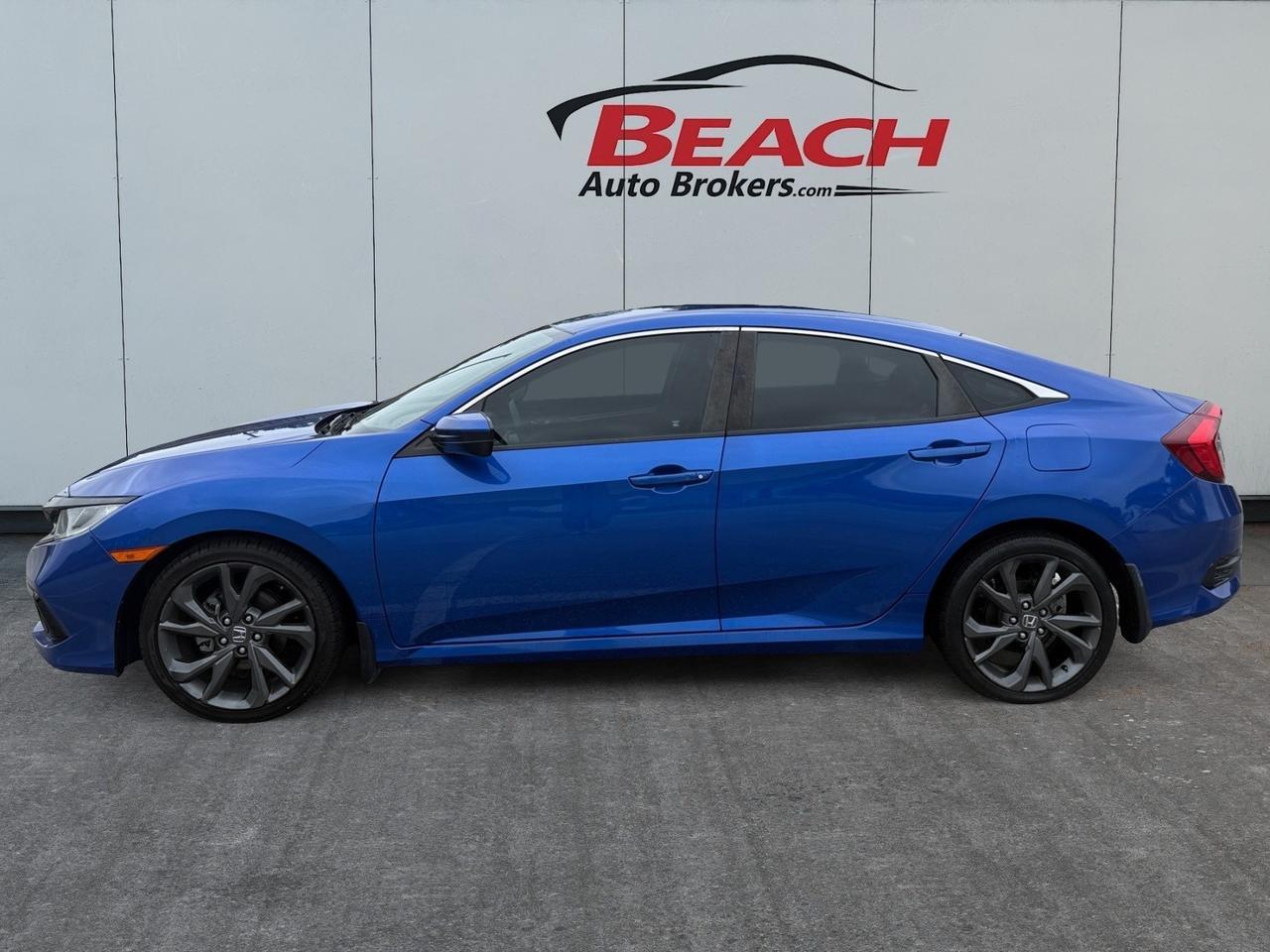 2020 Honda Civic Sedan Sport, BLUETOOTH, BACKUP CAMERA, POWER MIRRORS, KEYLESS ENTRY, KEYLESS START, STEERING WHEEL CONTROLS, AUTOMATIC HEADLIGHTS, SPARE TIRE, ONLY 1 OWNER! Norfolk VA