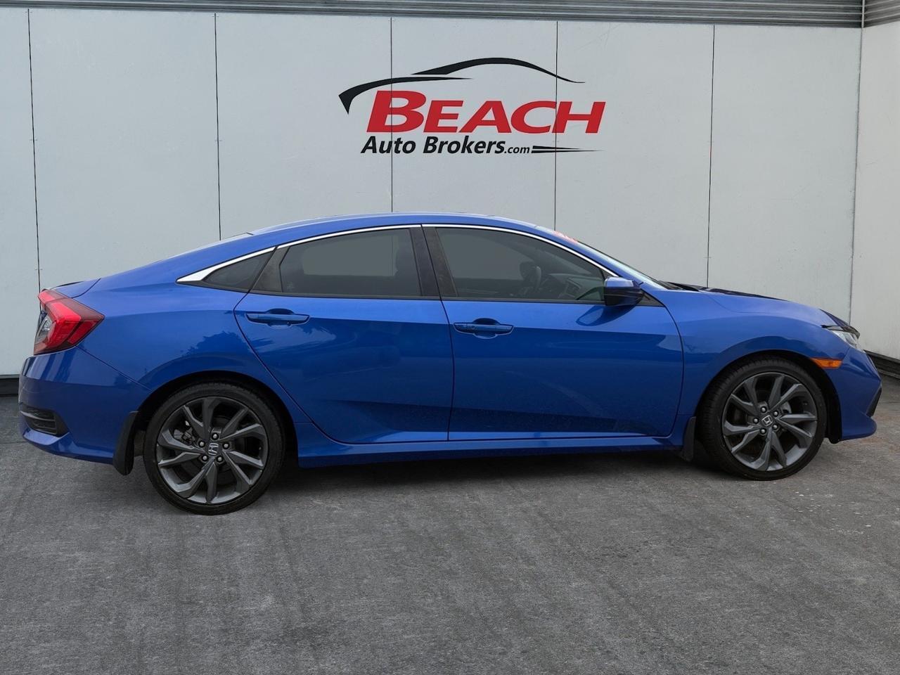 2020 Honda Civic Sedan Sport, BLUETOOTH, BACKUP CAMERA, POWER MIRRORS, KEYLESS ENTRY, KEYLESS START, STEERING WHEEL CONTROLS, AUTOMATIC HEADLIGHTS, SPARE TIRE, ONLY 1 OWNER! Norfolk VA
