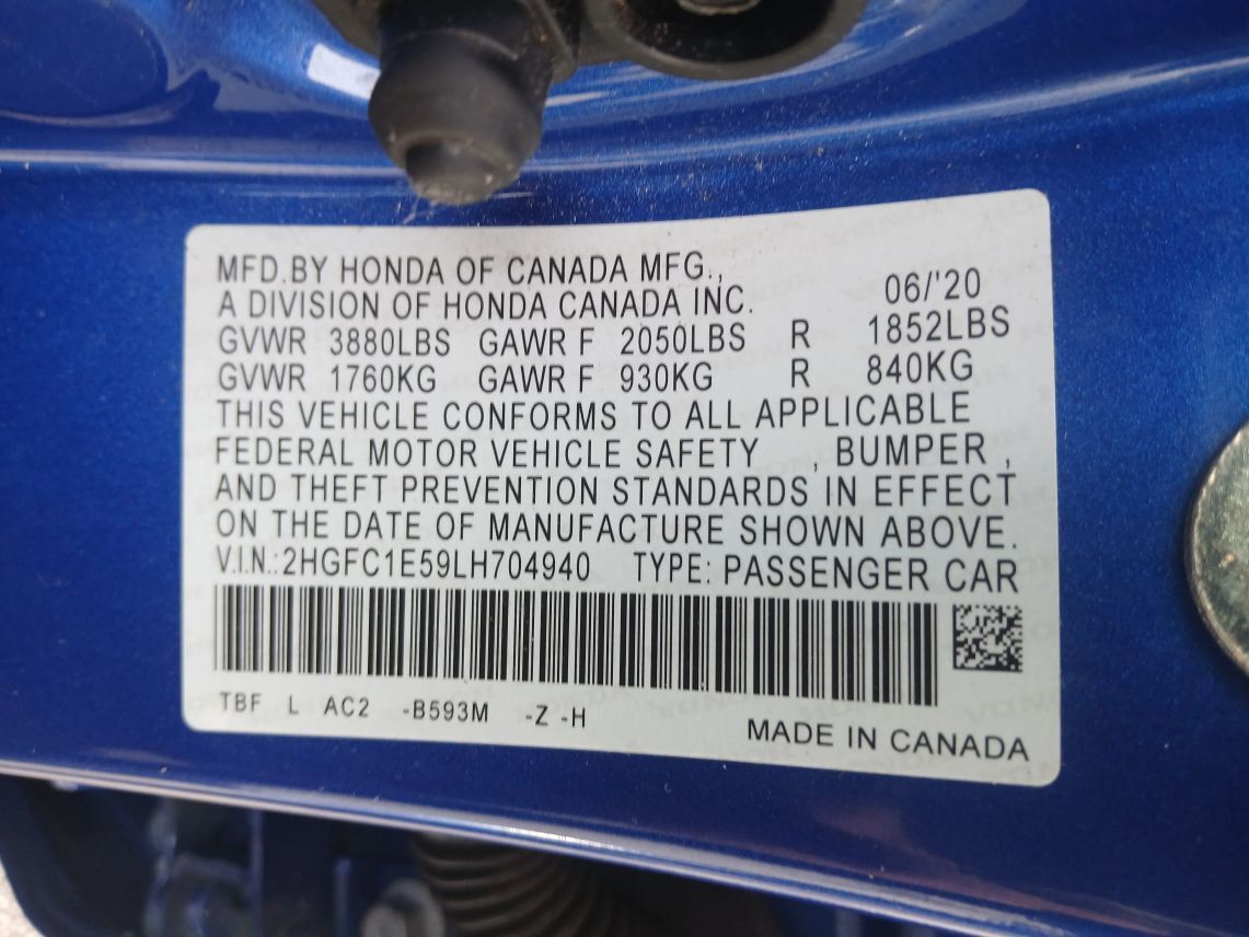 2020 Honda Civic Si Sedan 4D Maitland FL