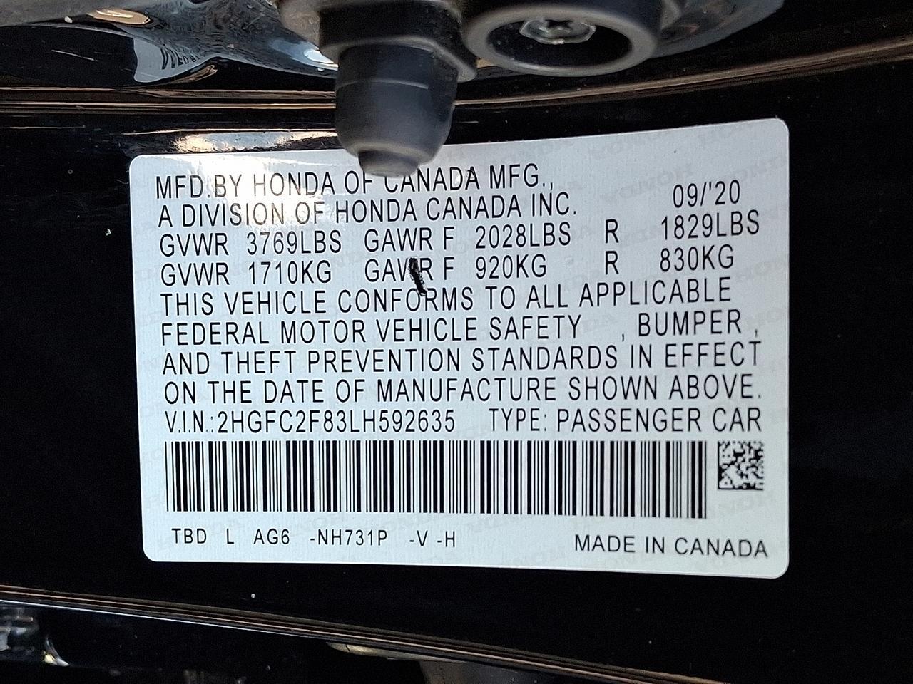 2020 Honda Civic Sport Sedan Vineland NJ