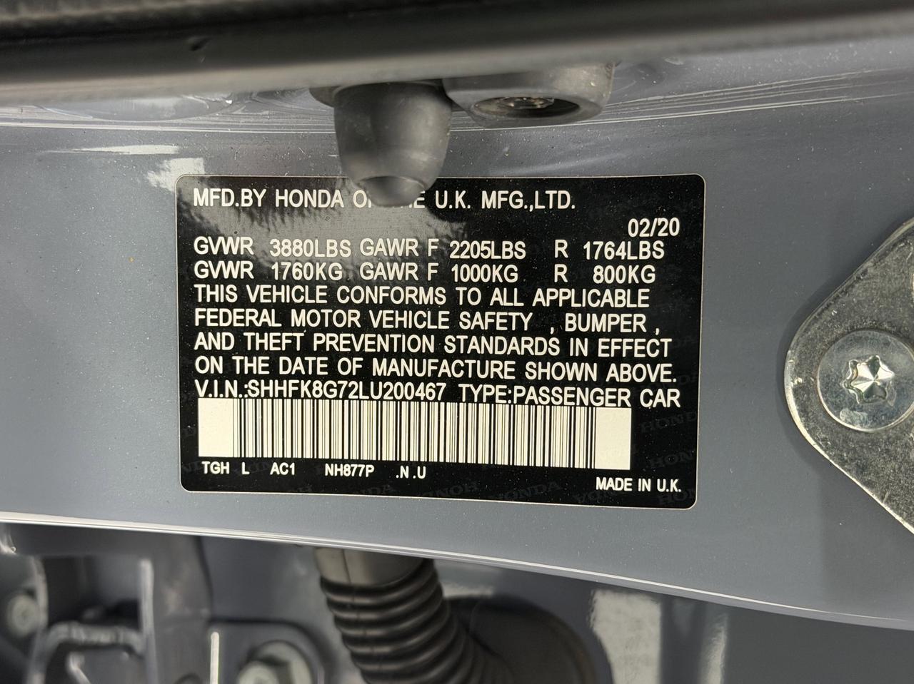 2020 Honda Civic Type R Touring Newark DE