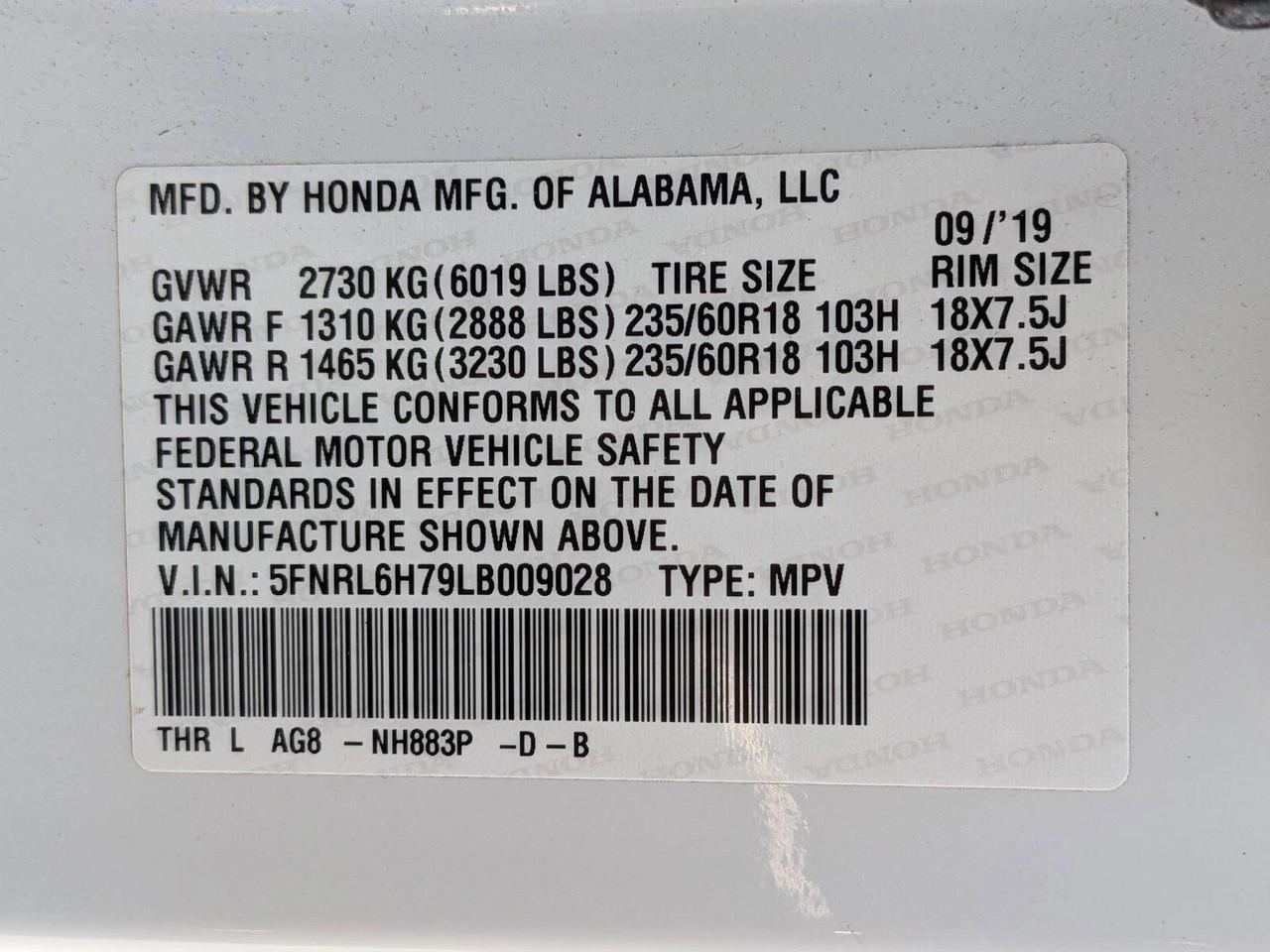 2020 Honda Odyssey EX-L w/Navi/RES Roseville CA