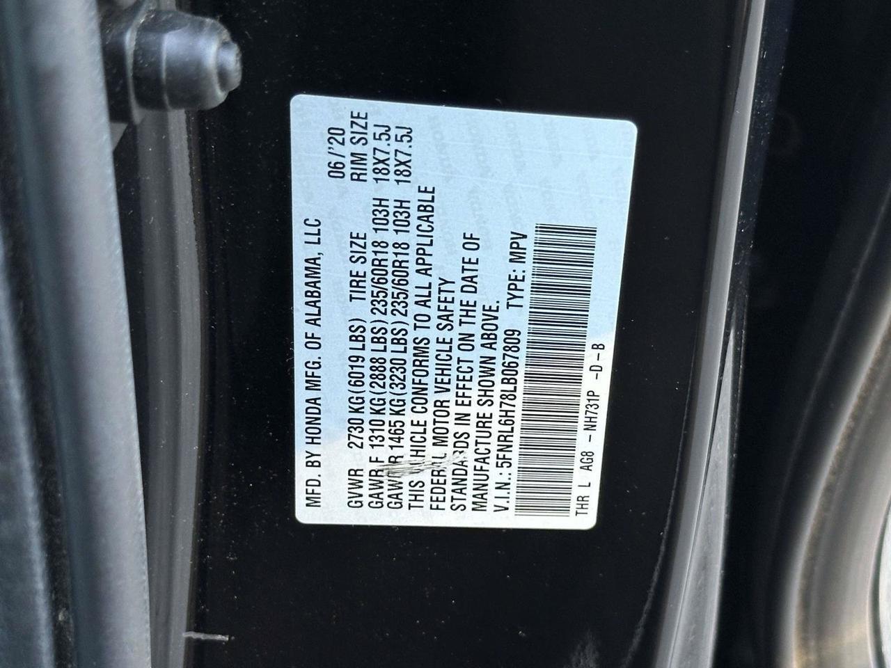 2020 Honda Odyssey EX-L Alexandria VA