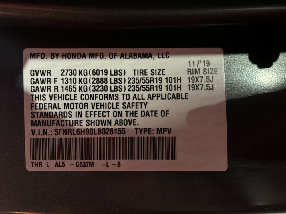 2020 Honda Odyssey Elite Franklin OH