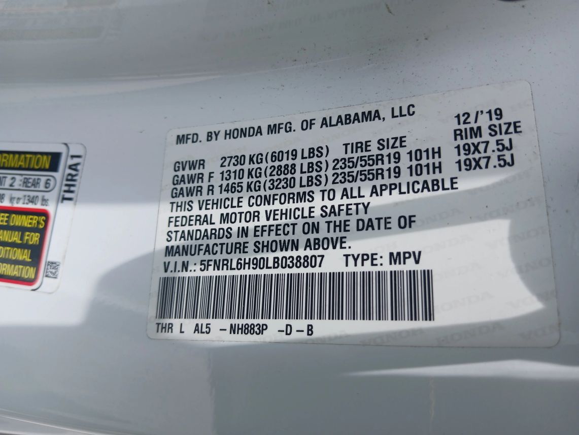 2020 Honda Odyssey Elite Minivan 4D Maitland FL