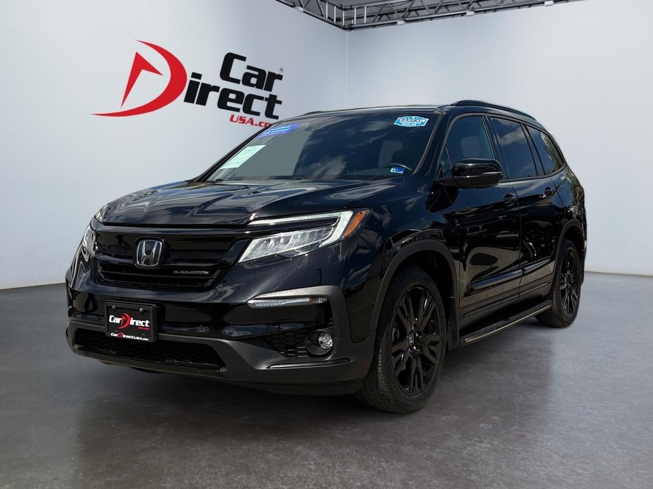 2020 Honda Pilot Black Edition, RUNNING BOARDS, TOW PACKAGE, 3RD ROW SEATS, CAPTAINS CHAIRS, DVD ENTERTAINMENT, 360 BACKUP CAMERA, APPLE CARPLAY/ANDROID AUTO, PANORAMIC MOONROOF, HEATED & A/C SEATS, ROOF RACKS, POWER LIFTGATE, CLEAN CARFAX, BE READY IN THIS HONDA! Virginia Beach VA