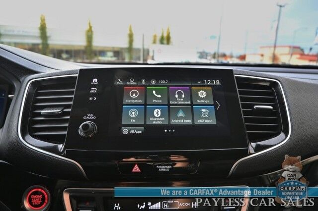 2020 Honda Pilot Touring / AWD / AutoStart / Front & Rear Heated Leather Seats / Sunroof / Navigation / Lane Departure & Blind Spot Alert / Apple CarPlay & Android Auto / Rear Entertainment / 3rd Row / Seats 8 / 26 MPG Anchorage AK