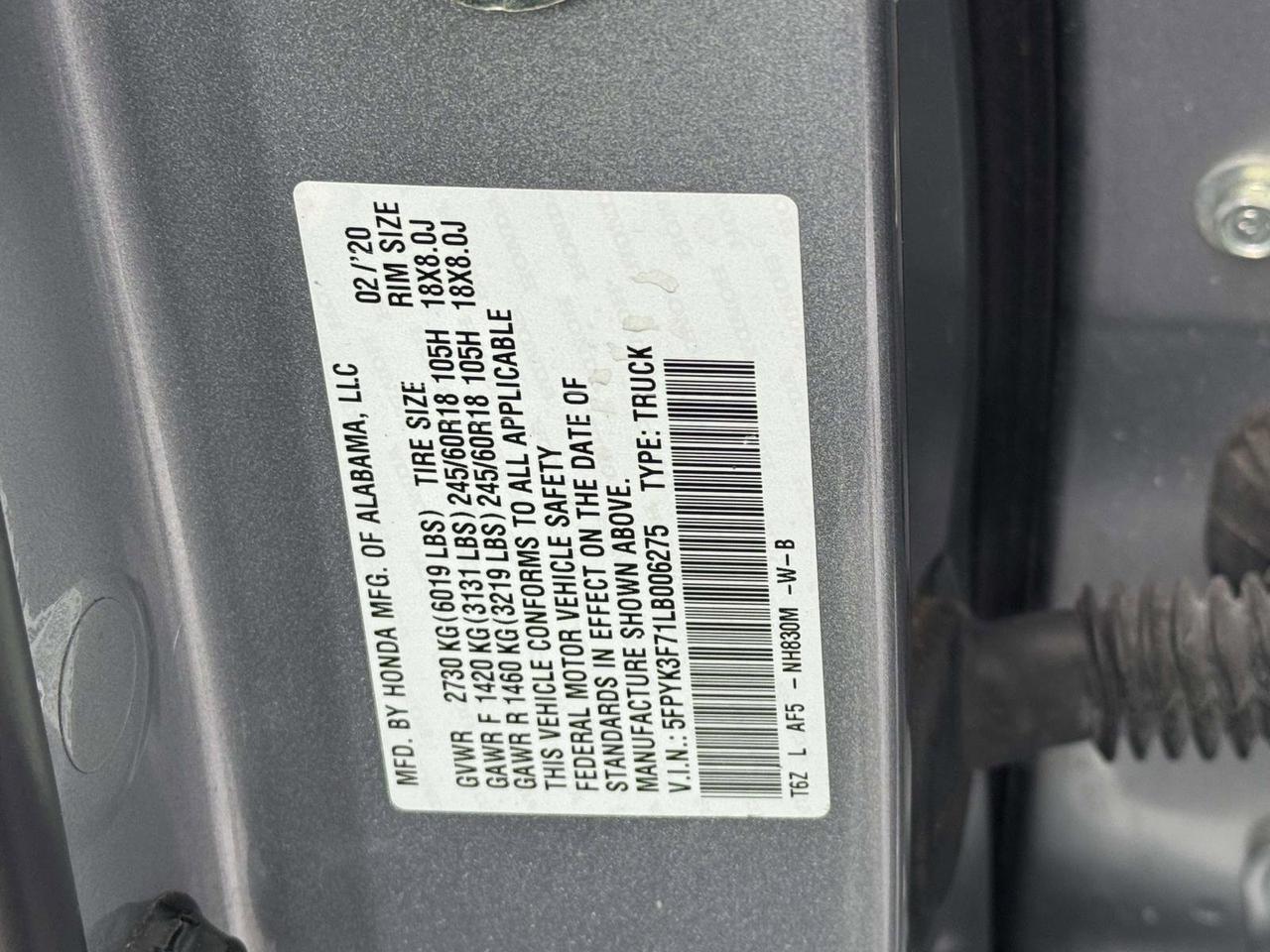 2020 Honda Ridgeline RTL-E San Clemente CA