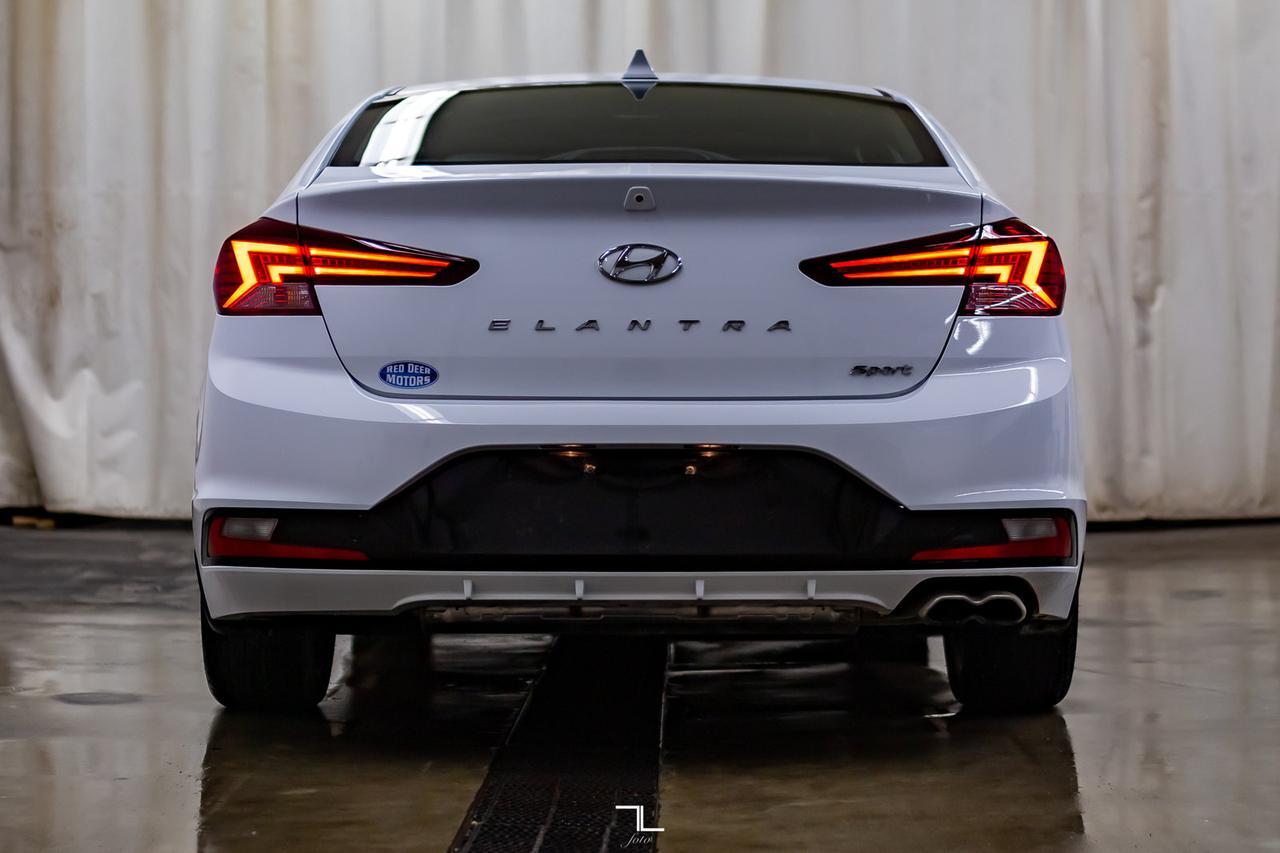 2020 Hyundai Elantra Sport Manual Leahter Roof BCam Red Deer AB