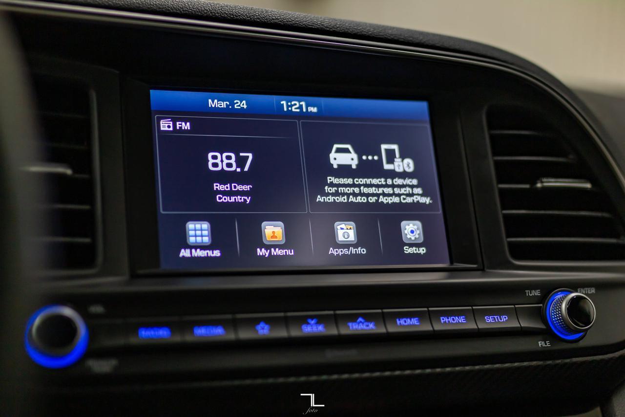 2020 Hyundai Elantra Sport Manual Leahter Roof BCam Red Deer AB