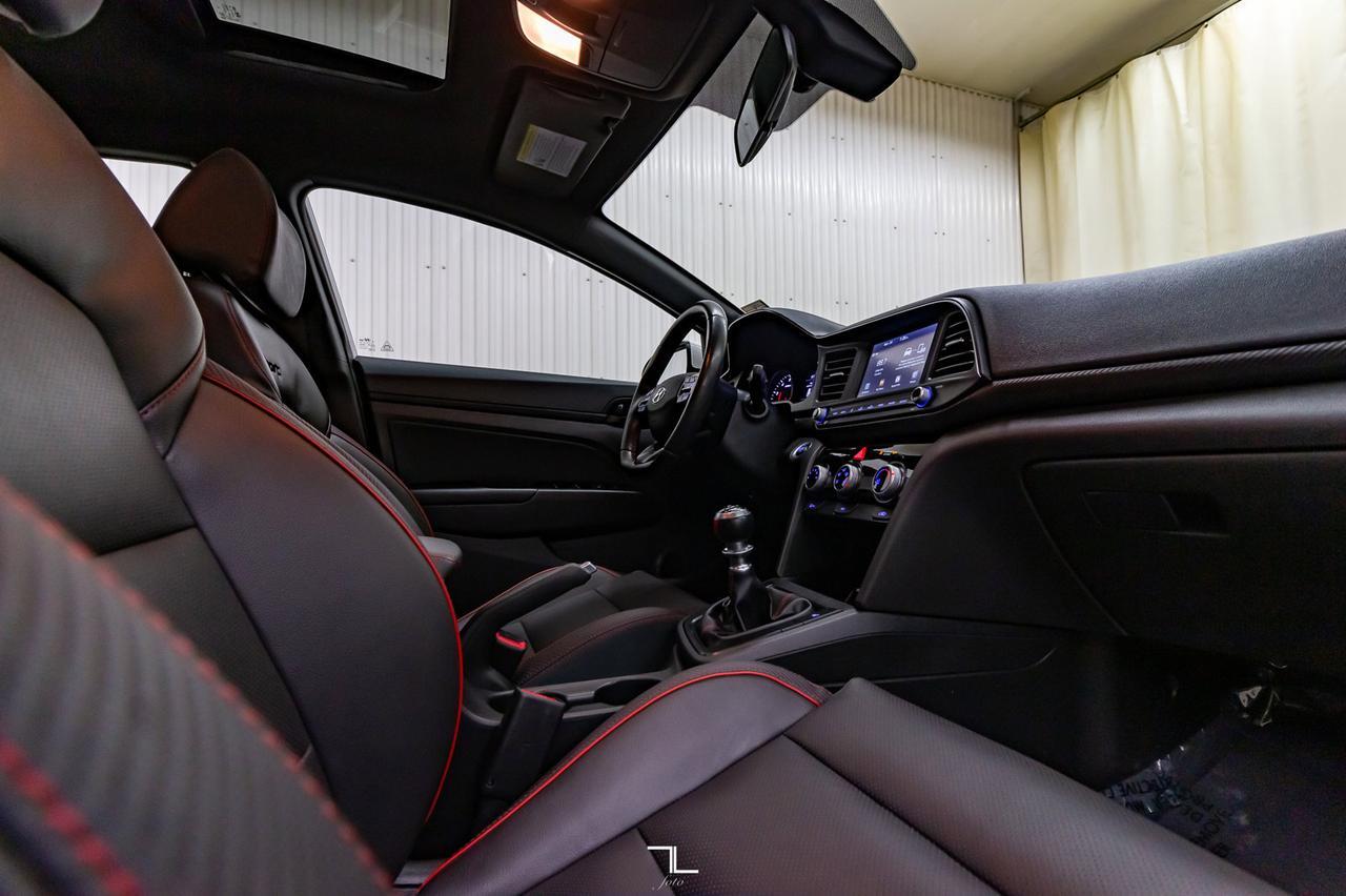2020 Hyundai Elantra Sport Manual Leahter Roof BCam Red Deer AB