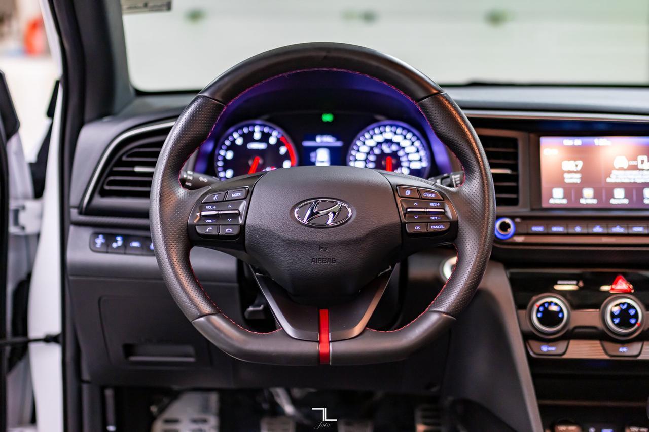 2020 Hyundai Elantra Sport Manual Leahter Roof BCam Red Deer AB