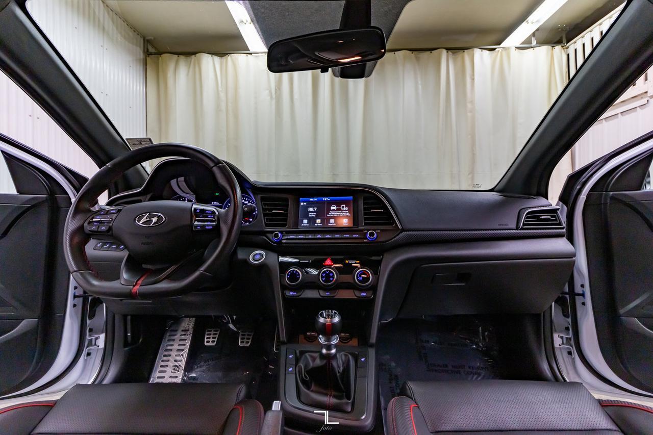 2020 Hyundai Elantra Sport Manual Leahter Roof BCam Red Deer AB