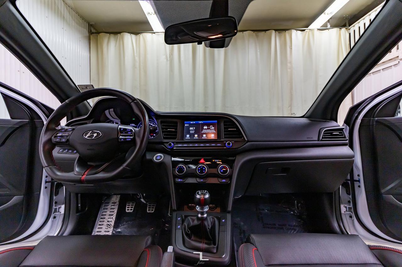 2020 Hyundai Elantra Sport Manual Leahter Roof BCam Red Deer AB