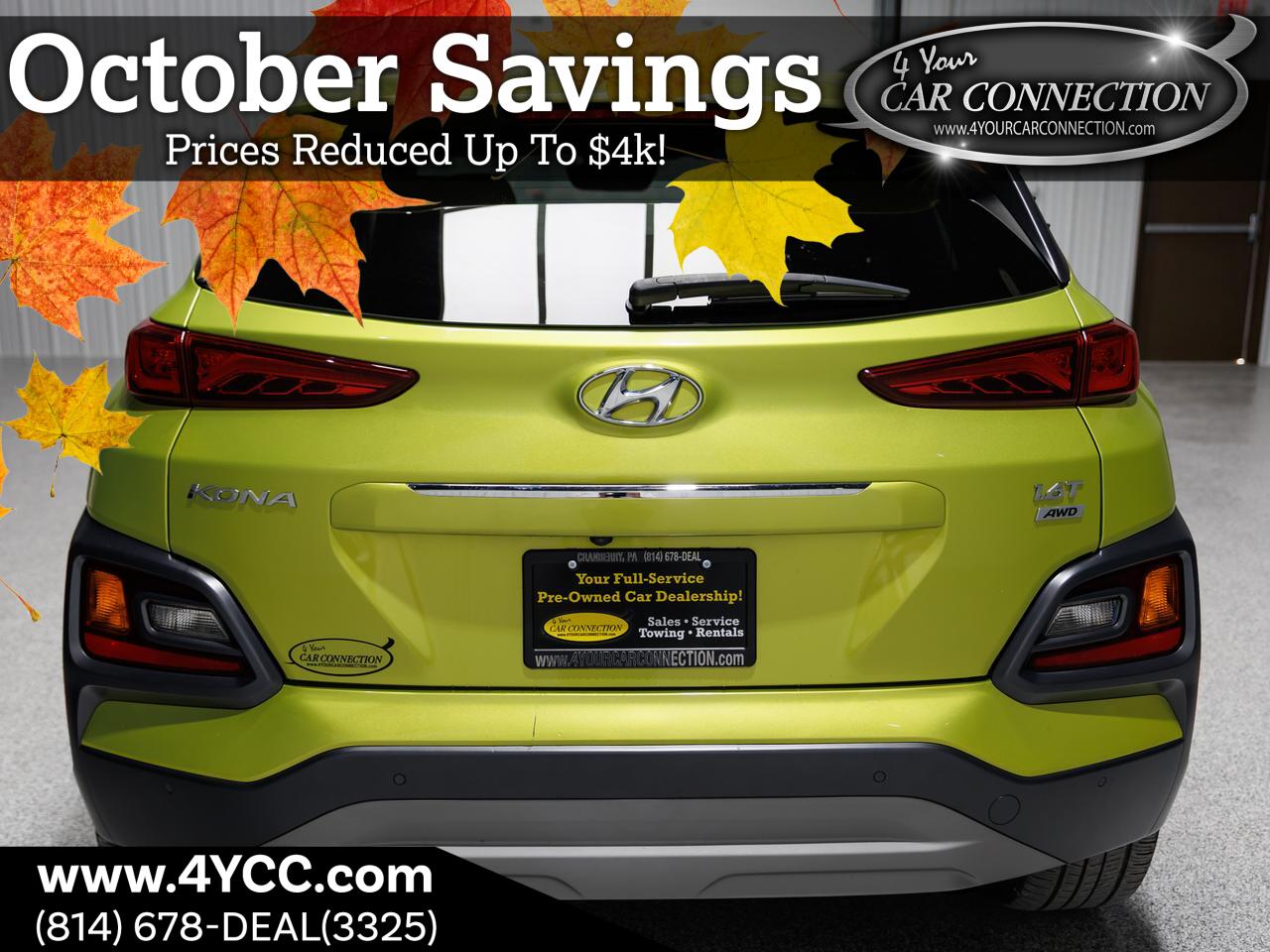 2020 Hyundai Kona Ultimate AWD Cranberry PA