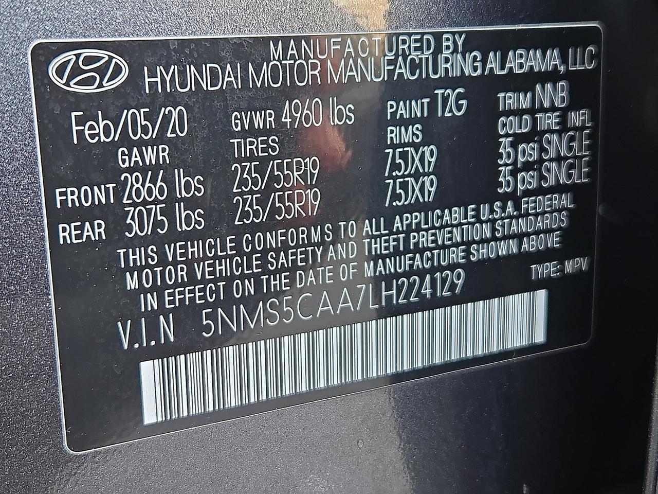 2020 Hyundai Santa Fe Limited 2.0T Vineland NJ