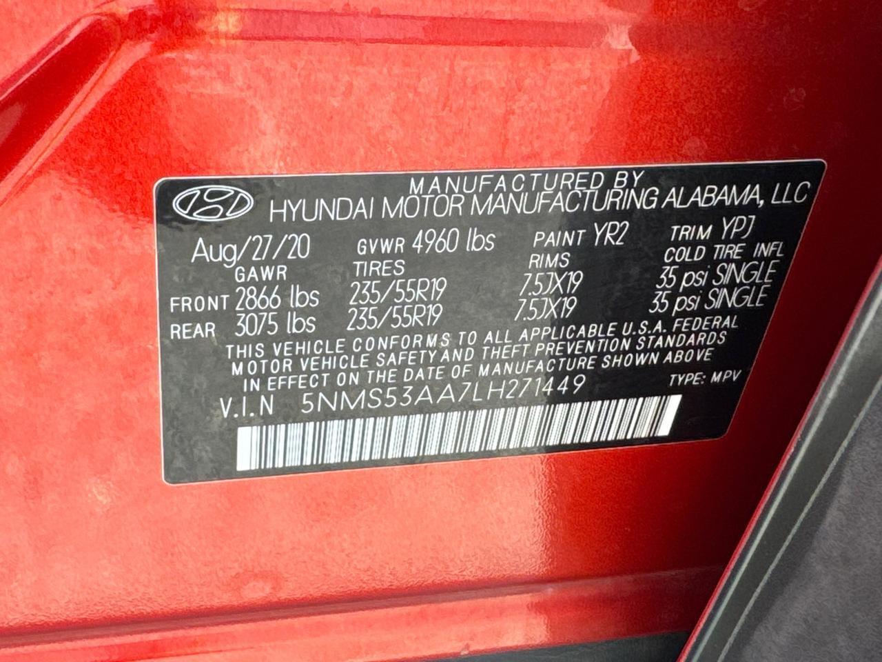 2020 Hyundai Santa Fe Limited Hagerstown MD