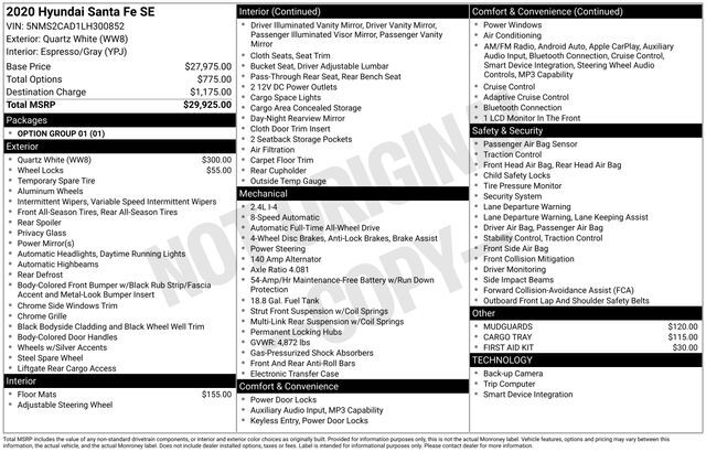 2020 Hyundai Santa Fe SE Raleigh NC