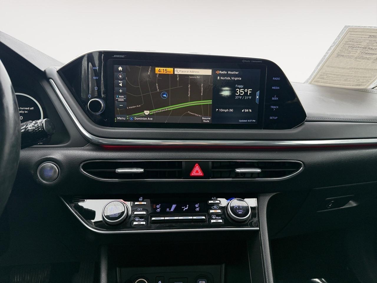 2020 Hyundai Sonata Limited, HEATED/VENTILATED SEATS, MOONROOF, HEATED STEERING WHEEL, BOSE SPEAKERS, APPLE CARPLAY/ANDROID AUTO, BLIND SPOT ALERT, REMOTE START, BACKUP CAMERA, COME AND TEST DRIVE THIS HYUNDAI SONATA TODAY! Norfolk VA