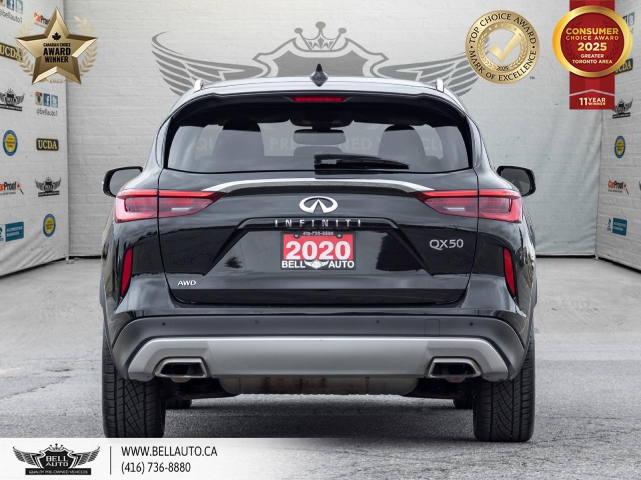 2020 INFINITI QX50 ProASSIST | 360 CAMERA | PANORAMIC ROOF | BOSE SOUND | POWER AND MEMORY SEATS | ONSTAR | ONE OWNER Toronto ON