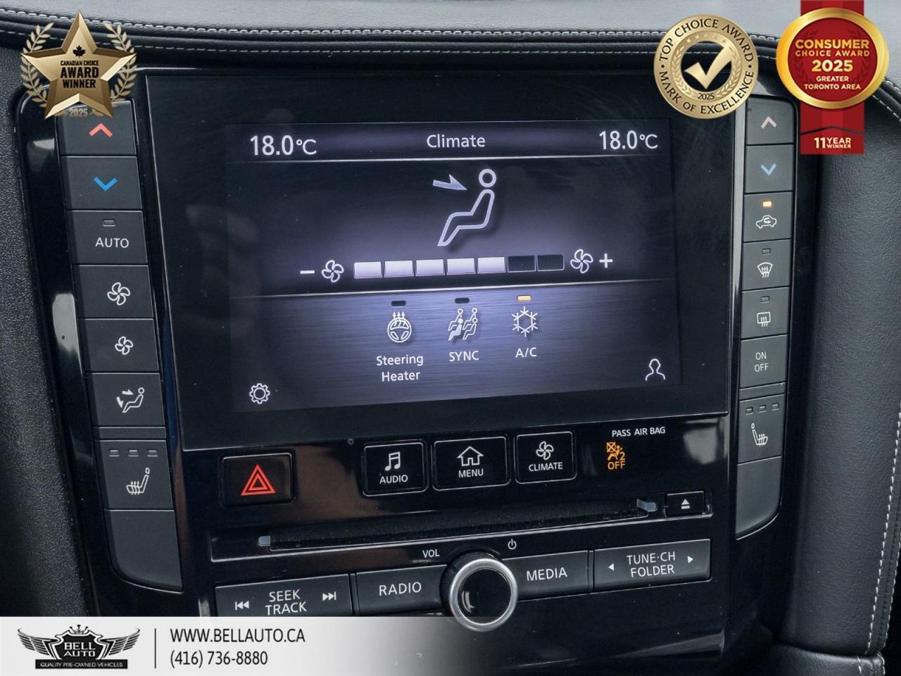 2020 INFINITI QX50 ProASSIST | 360 CAMERA | PANORAMIC ROOF | BOSE SOUND | POWER AND MEMORY SEATS | ONSTAR | ONE OWNER Toronto ON