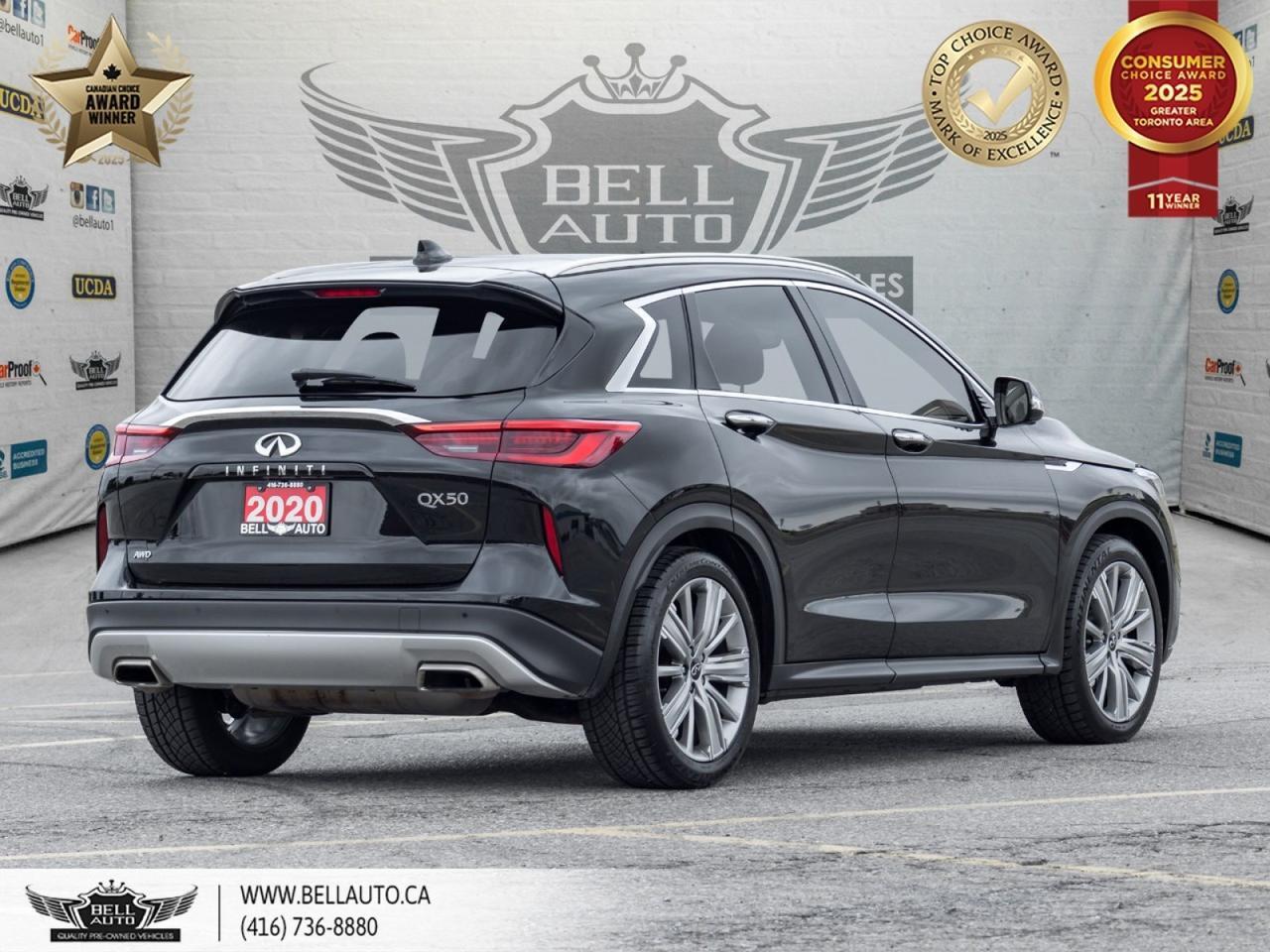 2020 INFINITI QX50 ProASSIST | 360 CAMERA | PANORAMIC ROOF | BOSE SOUND | POWER AND MEMORY SEATS | ONSTAR | ONE OWNER Toronto ON