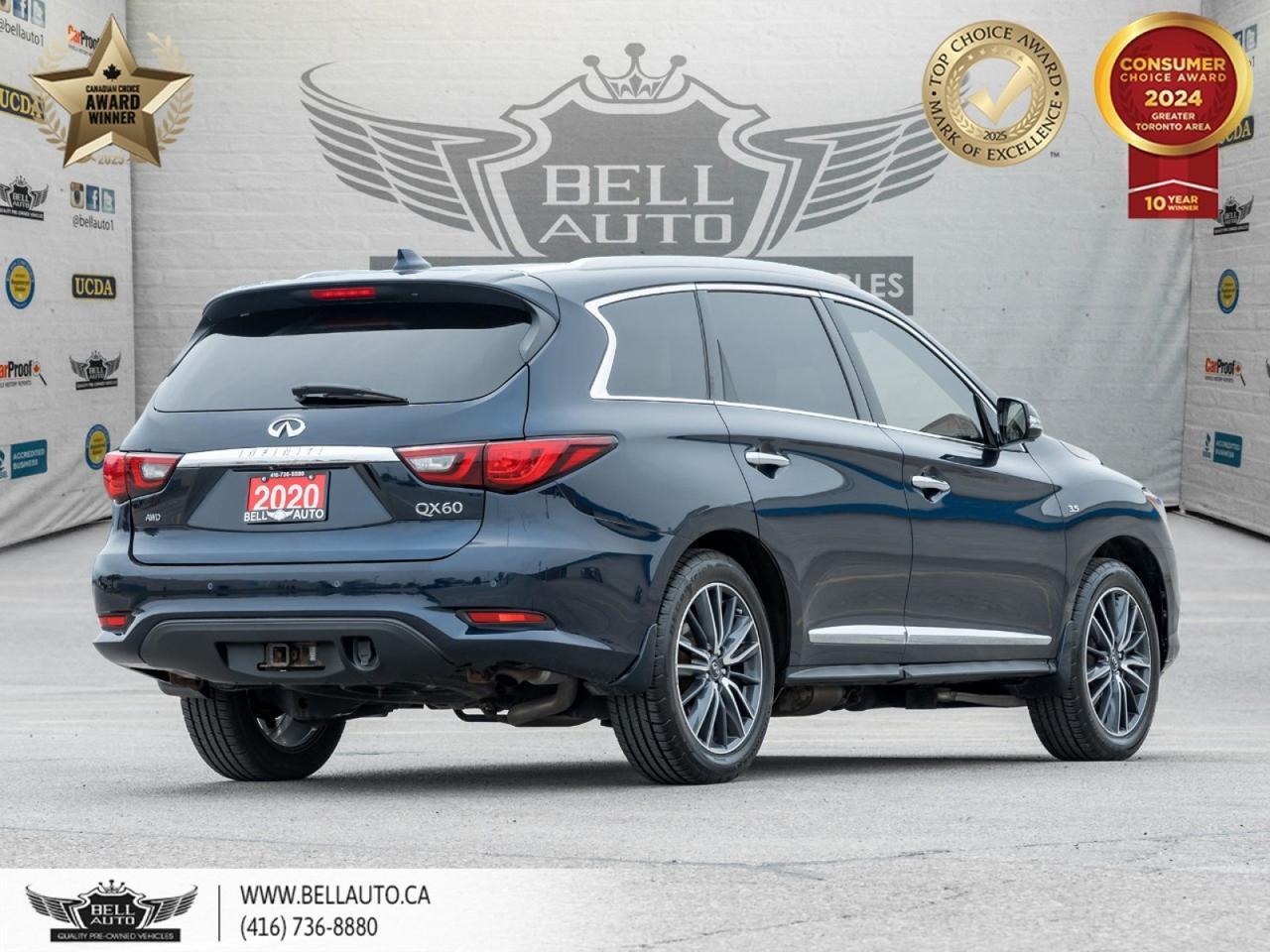 2020 INFINITI QX60 Sensory | 7PASS | NAVI | 360CAM | BOSE | PANO | REARENTRTNMNT | WOODTRIM Toronto ON