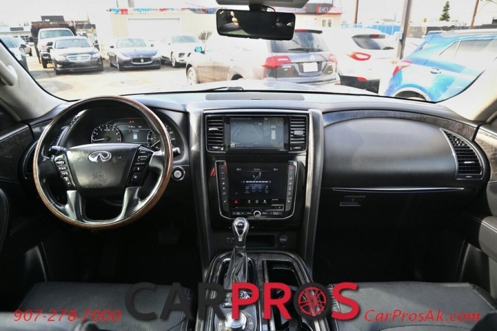 2020 INFINITI QX80 LUXE - AWD - Remote Start - 5.6L V8 - Proassist Assist Pkg - Power & Leather Heated Seats - Heated Steering Wheel - Bose Premium Audio - Apple CarPlay/Android Auto - NAV - Backup Camera - 2nd Row Captain Seats - 3rd Row - Seats 7 - Sunroof - Tow Pkg Anchorage AK