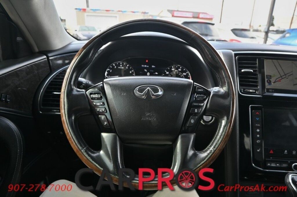 2020 INFINITI QX80 LUXE - V8 - AWD - Proassist & Driver Assist Pkg - Power Leather Heated Seats - Heated Steering Wheel - Remote Start - Bose Premium Audio - NAV - Backup Camera - Apple CarPlay/Android Auto - 3rd Row - Seats 7 - Sunroof - Tow Pkg Anchorage AK