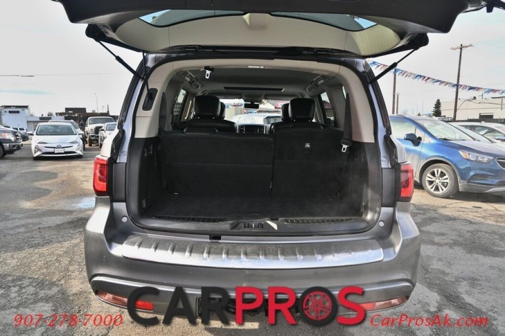 2020 INFINITI QX80 LUXE - V8 - AWD - Proassist & Driver Assist Pkg - Power Leather Heated Seats - Heated Steering Wheel - Remote Start - Bose Premium Audio - NAV - Backup Camera - Apple CarPlay/Android Auto - 3rd Row - Seats 7 - Sunroof - Tow Pkg Anchorage AK