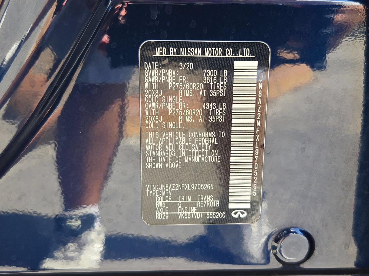 2020 INFINITI QX80 LUXE San Antonio TX