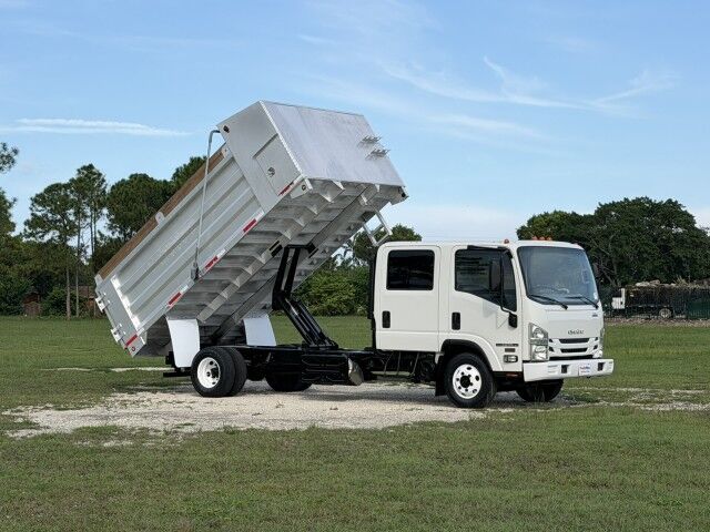 2020 Isuzu NPR-HD Crew Cab 14' Aluminum Landscape Dump Truck