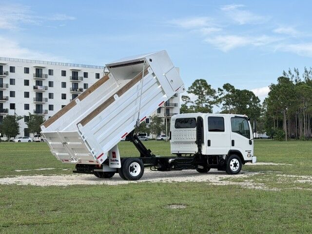 2020 Isuzu NPR-HD Crew Cab 14' Aluminum Landscape Dump Truck