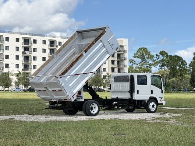 2020 Isuzu NPR-XD Crew Cab 14' Aluminum Landscape Dump Truck