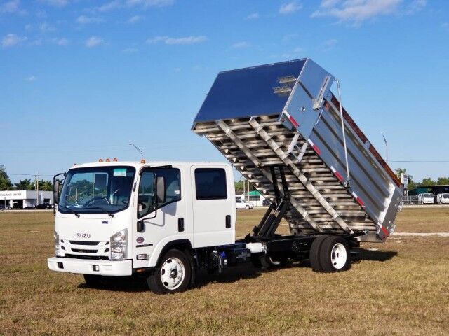 2020 Isuzu NPR-XD Crew Cab 14&apos; BABCO Landscape Dump Truck (Diesel) Homestead FL