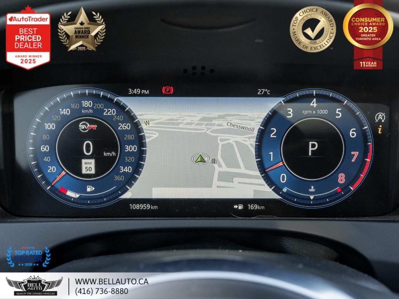 2020 Jaguar F-PACE SVR | PANO | B.SPOT | B.CAM | MMRY & PWR LTHR | NOACCIDENT Toronto ON