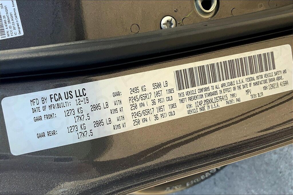 2020 Jeep Cherokee Trailhawk OR