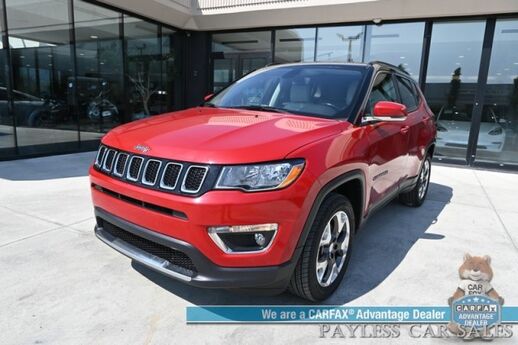 2020 Jeep Compass Limited / 4X4 / AutoStart / Power & Heated Leather Seats / Heated Steering Wheel / Apple CarPlay & Android Auto / Back Up Camera / Cruise Control / Keyless Entry & Start / Alloy Wheels / 30 MPG / 1-Owner Anchorage AK