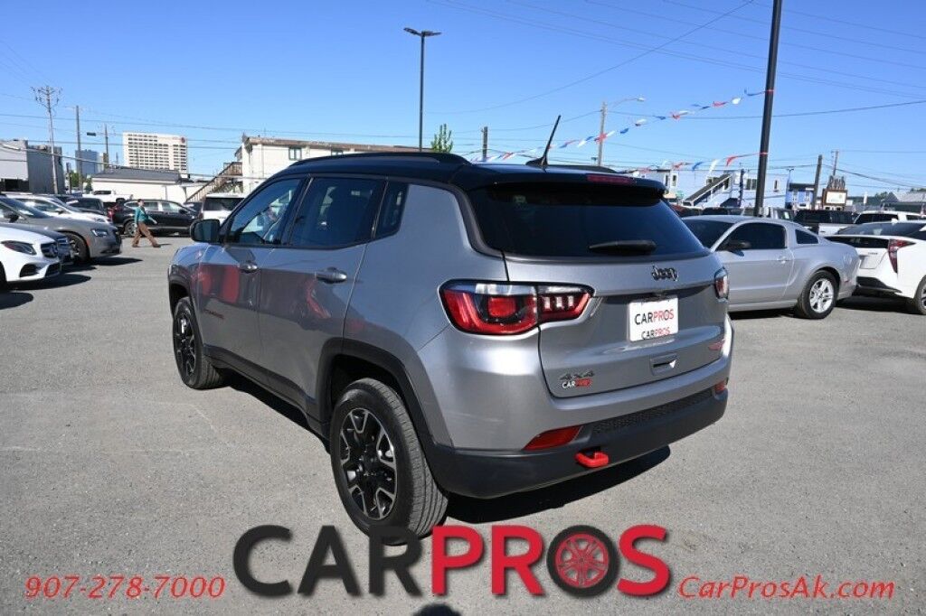 2020 Jeep Compass Trailhawk - 4X4 - Off Road Suspension - Premium Cloth / Leather Bucket Seats - Bluetooth - Apple & Google Play & Android Auto - Air Conditioning - Power Windows & Door Locks - Aluminum Wheels - Fog Lights Anchorage AK