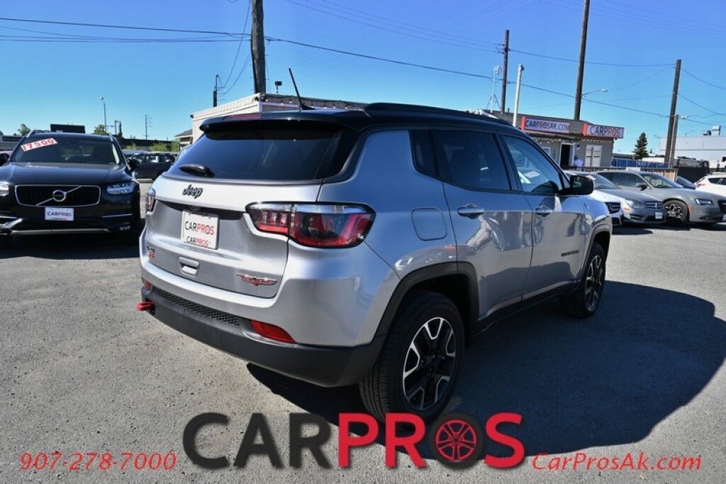 2020 Jeep Compass Trailhawk - 4X4 - Off Road Suspension - Premium Cloth / Leather&ndash;Trim Bucket Seats - Bluetooth With Apple &amp; Google Play &amp; Android Auto - Air Conditioning - Power Windows &amp; Door Locks - Aluminum Wheels - Fog Lights Anchorage AK