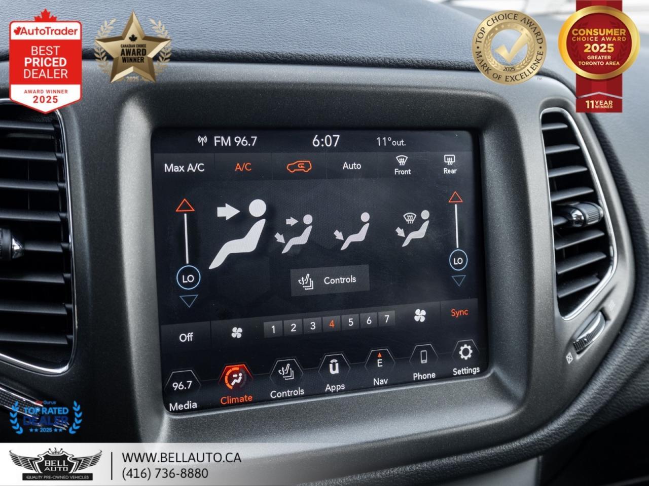2020 Jeep Compass Trailhawk | 4WD | NAVI | B.CAM | DRVEMDS | LTHR | NOACCIDENT Toronto ON